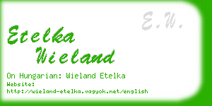 etelka wieland business card